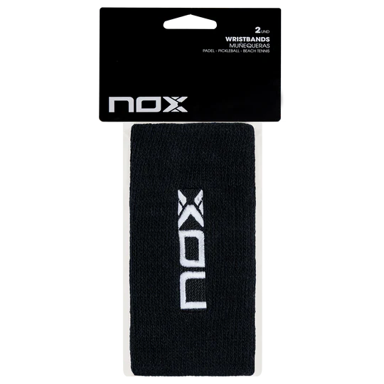NOX long sport wristbands black/white