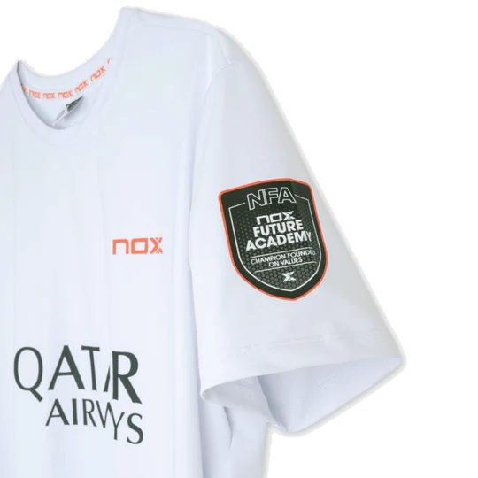 Nox Agustin Tapia Sponsors AT10 White T-shirt 2026