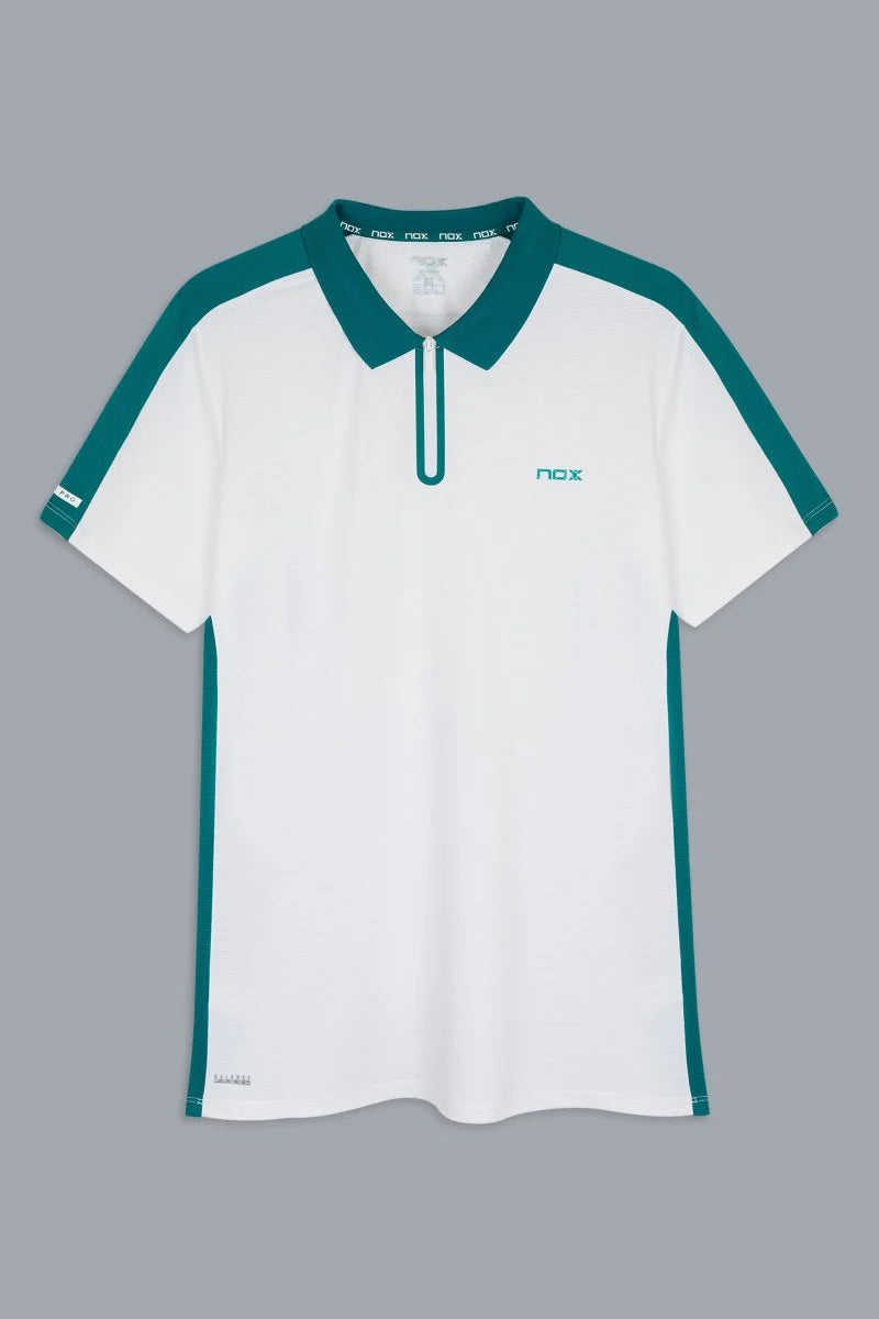 Nox Men's PRO White/Ivy Green Polo T-shirt