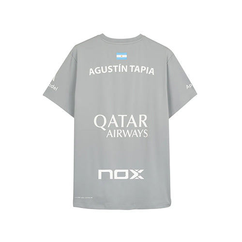 Nox Agustin Tapia 25 Sponsors AT10 Grey T-shirt