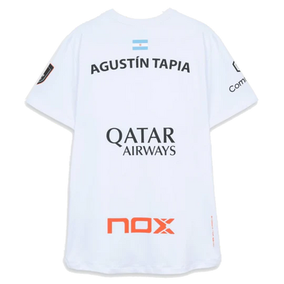 Nox Agustin Tapia Sponsors AT10 White T-shirt 2026