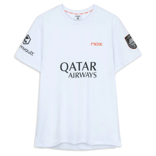 Nox Agustin Tapia Sponsors AT10 White T-shirt 2026