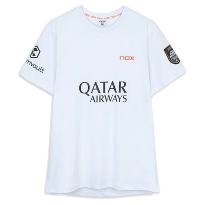Nox Agustin Tapia Sponsors AT10 White T-shirt 2026