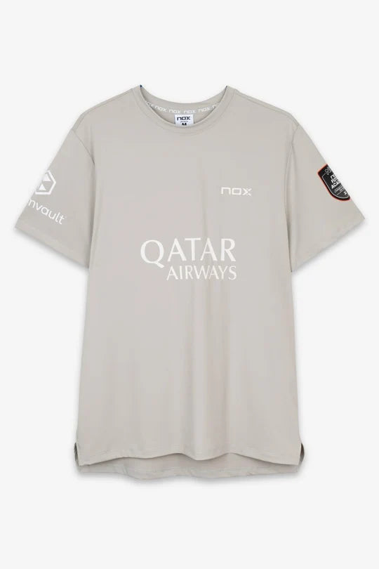 Nox Agustin Tapia Sponsors AT10 Light Grey T-shirt 2026