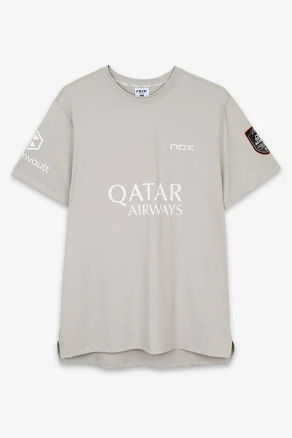 Nox Agustin Tapia Sponsors AT10 Light Grey T-shirt 2026