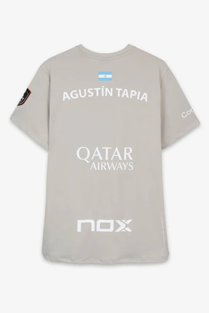 Nox Agustin Tapia Sponsors AT10 Light Grey T-shirt 2026