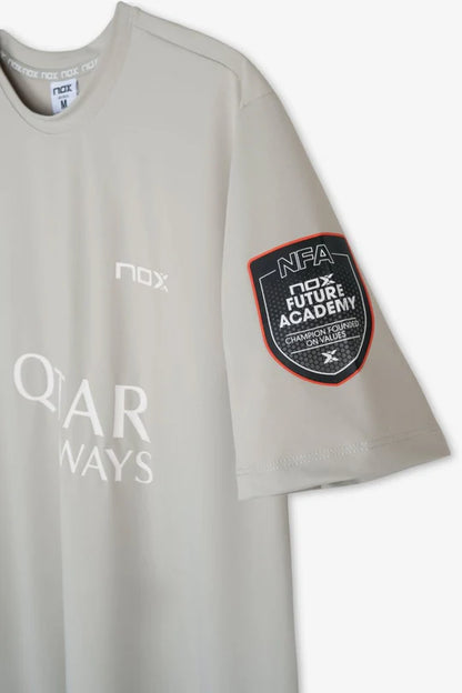 Nox Agustin Tapia Sponsors AT10 Light Grey T-shirt 2026