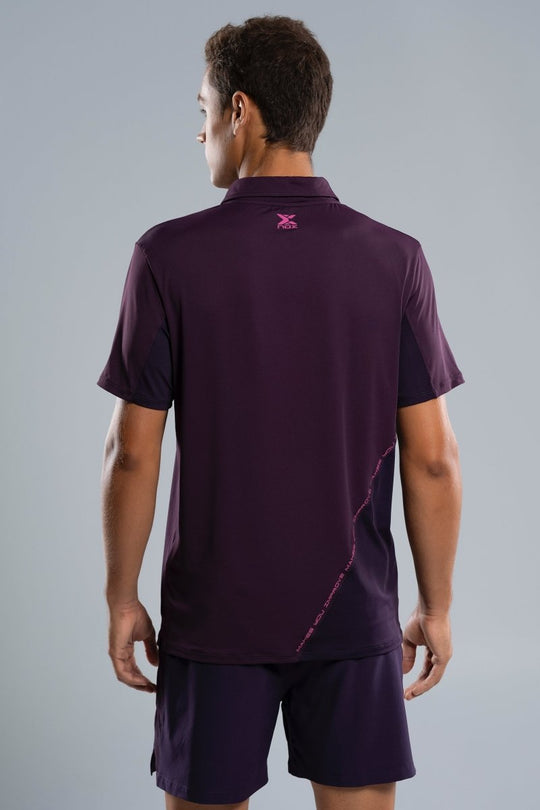 NOX MEN'S DEEP PURPLE POLO T-SHIRT