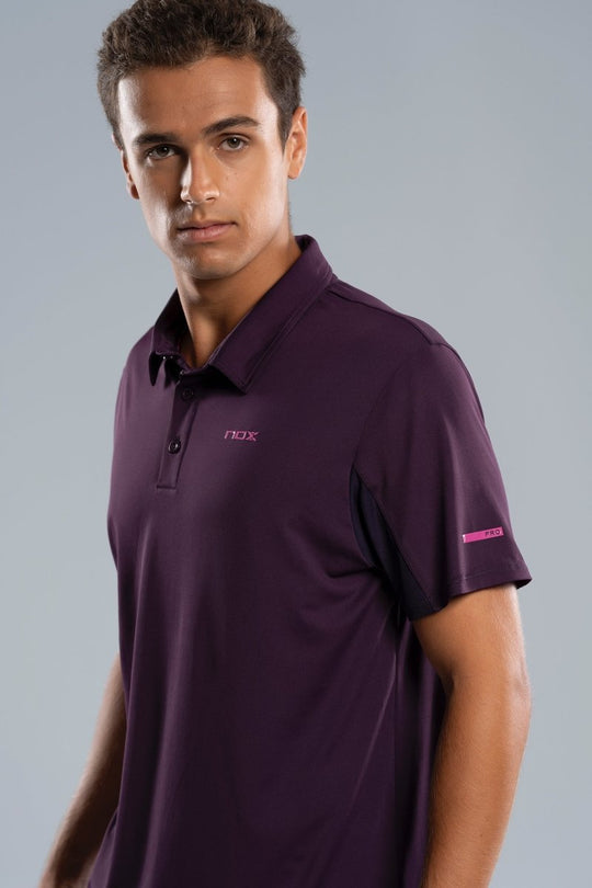 NOX MEN'S DEEP PURPLE POLO T-SHIRT