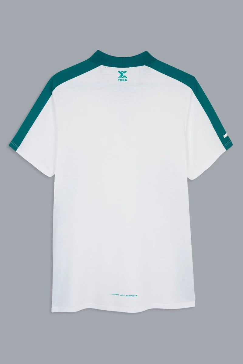 Nox Men's PRO White/Ivy Green Polo T-shirt