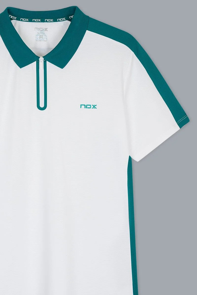 Nox Men's PRO White/Ivy Green Polo T-shirt