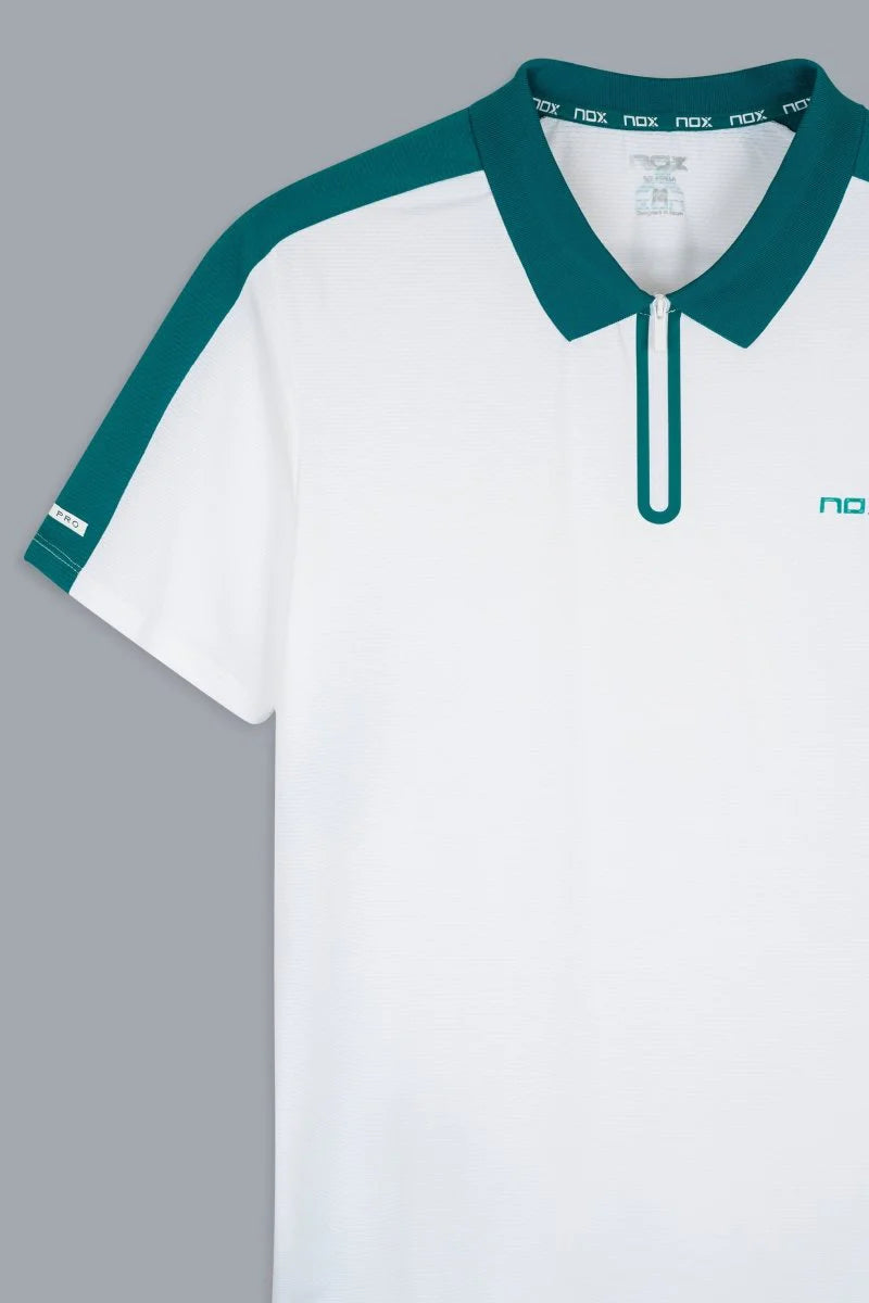 Nox Men's PRO White/Ivy Green Polo T-shirt