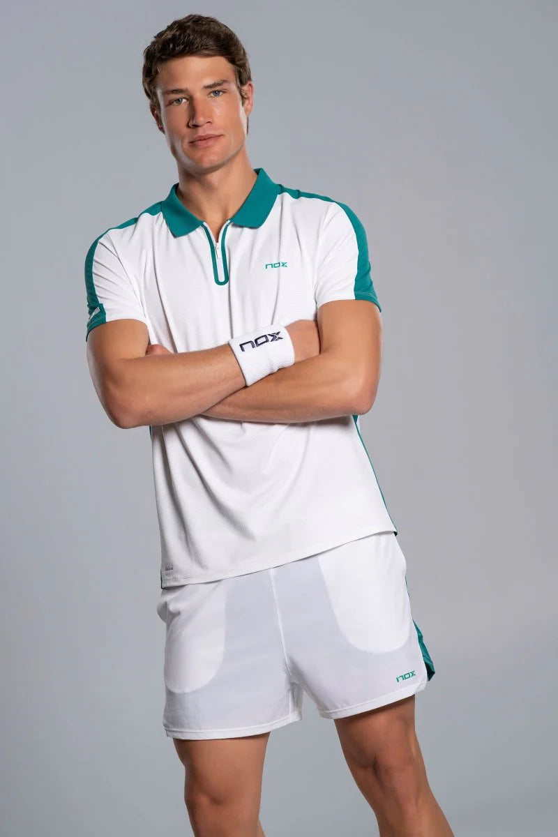 Nox Men's PRO White/Ivy Green Polo T-shirt