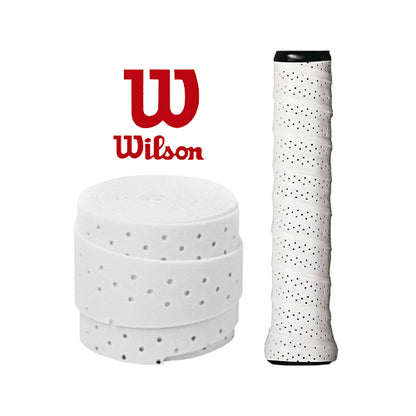 Wilson Pro Perforated Feel White Padel Racket Overgrip (X1)