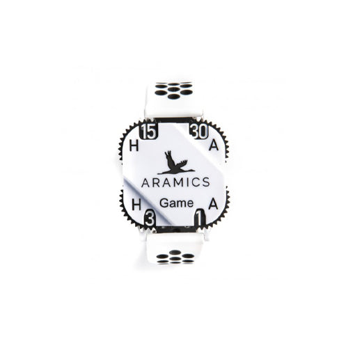 Aramics Score White Wristband
