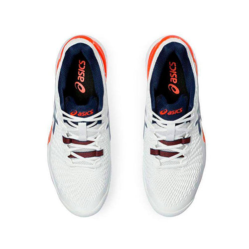 Asics Gel Resolution 9 Clay White Blue Marine Shoes