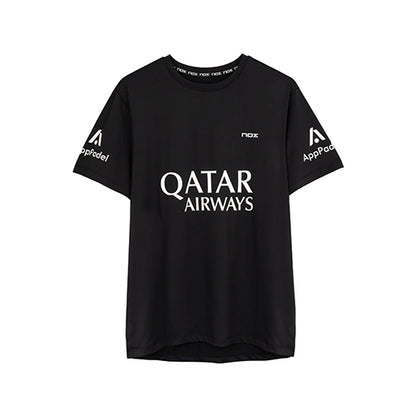 Nox Agustin Tapia 24 Sponsors AT10 Black T-Shirt