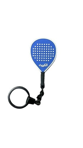 Country Padel Racket Keychain