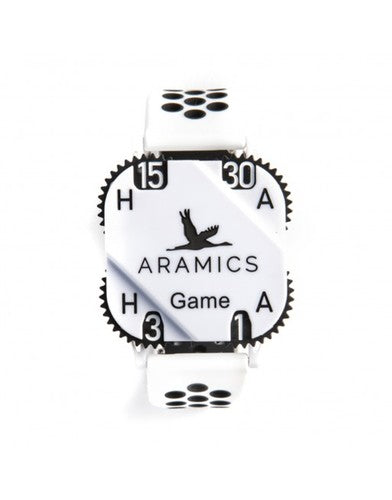 Aramics Score White Wristband