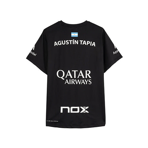 Nox Agustin Tapia 24 Sponsors AT10 Black T-Shirt