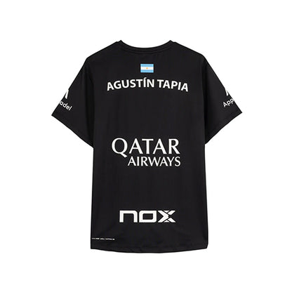 Nox Agustin Tapia 24 Sponsors AT10 Black T-Shirt