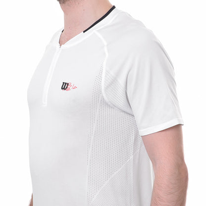 Wilson M Player Seamless Zip White T-Shirt