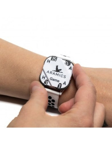 Aramics Score White Wristband
