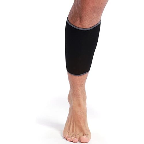 441 Mcdavid Deluxe Calf Support أسود/قرمزي قابل للعكس
