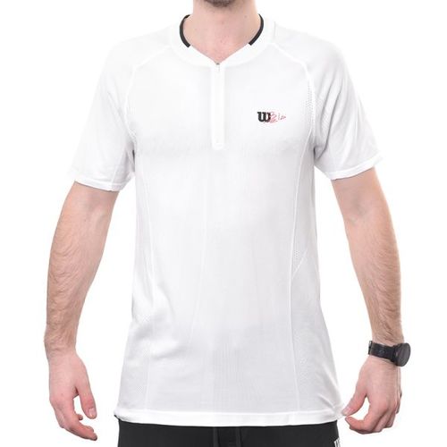 Wilson M Player Seamless Zip White T-Shirt