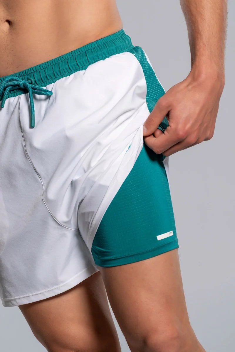 Nox Men's Short PRO White/Ivy Green