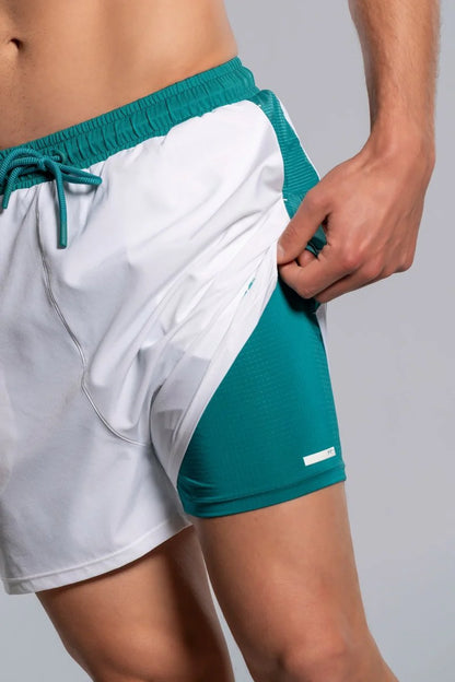 Nox Men's Short PRO White/Ivy Green